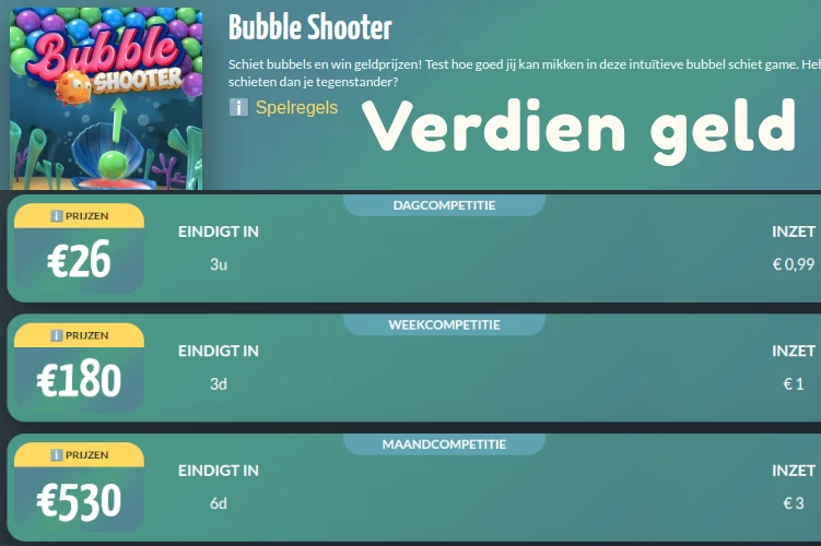 Geld verdienen bubble shooter eazegames