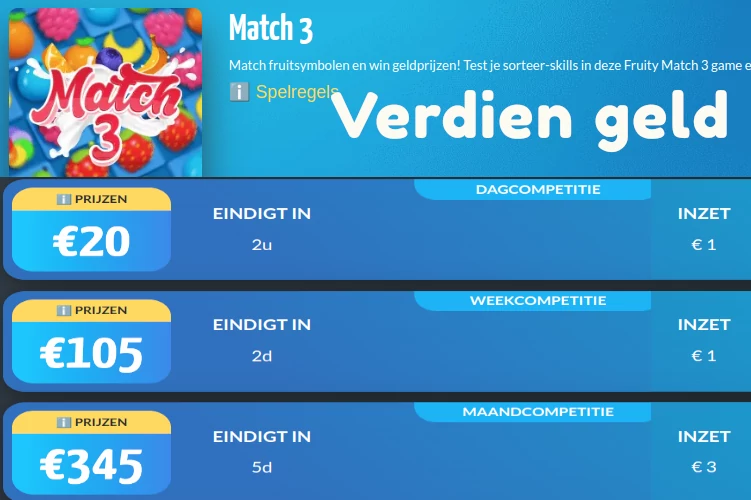 Match3 geld verdienen eazegames