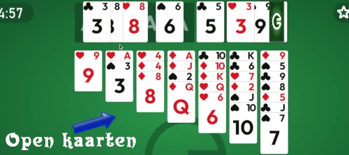 Strategie 2. Blader 1 maal je deck door solitair