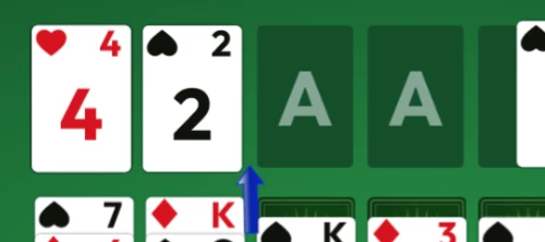 Strategie 4. verdeel je azen solitaire